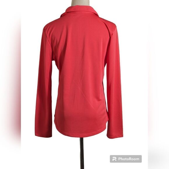 Lady Hagen Red Long Sleeve Golf Sports Top - Picture 3 of 6